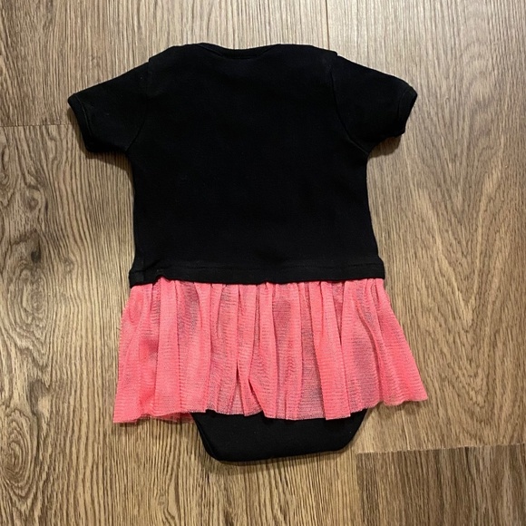HARLEY-DAVIDSON Baby Tutu "Creeper" Pink Tulle Ballet Balck Onesie 3 - 6 Months - Picture 8 of 11